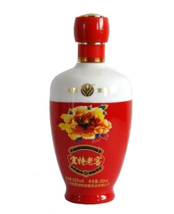 烤花噴釉仿陶酒瓶