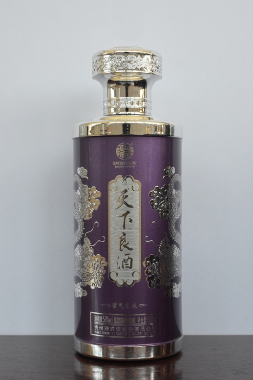 烤花噴釉玻璃酒瓶